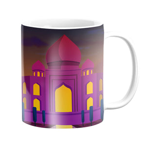 Twilight Taj Mahal Mug Mug White Clock Canvas