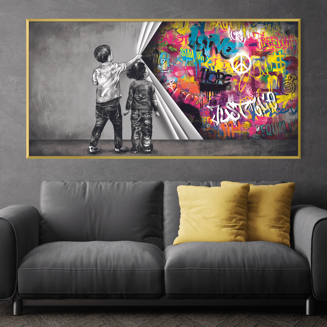 Uncovered Justice Canvas Art Clock Canvas