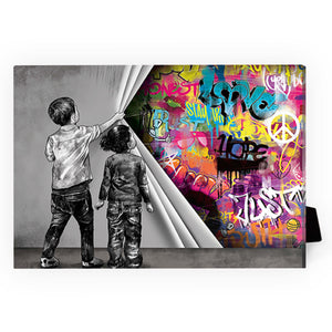 Uncovered Justice Desktop Canvas Desktop Canvas 18 x 13cm Clock Canvas