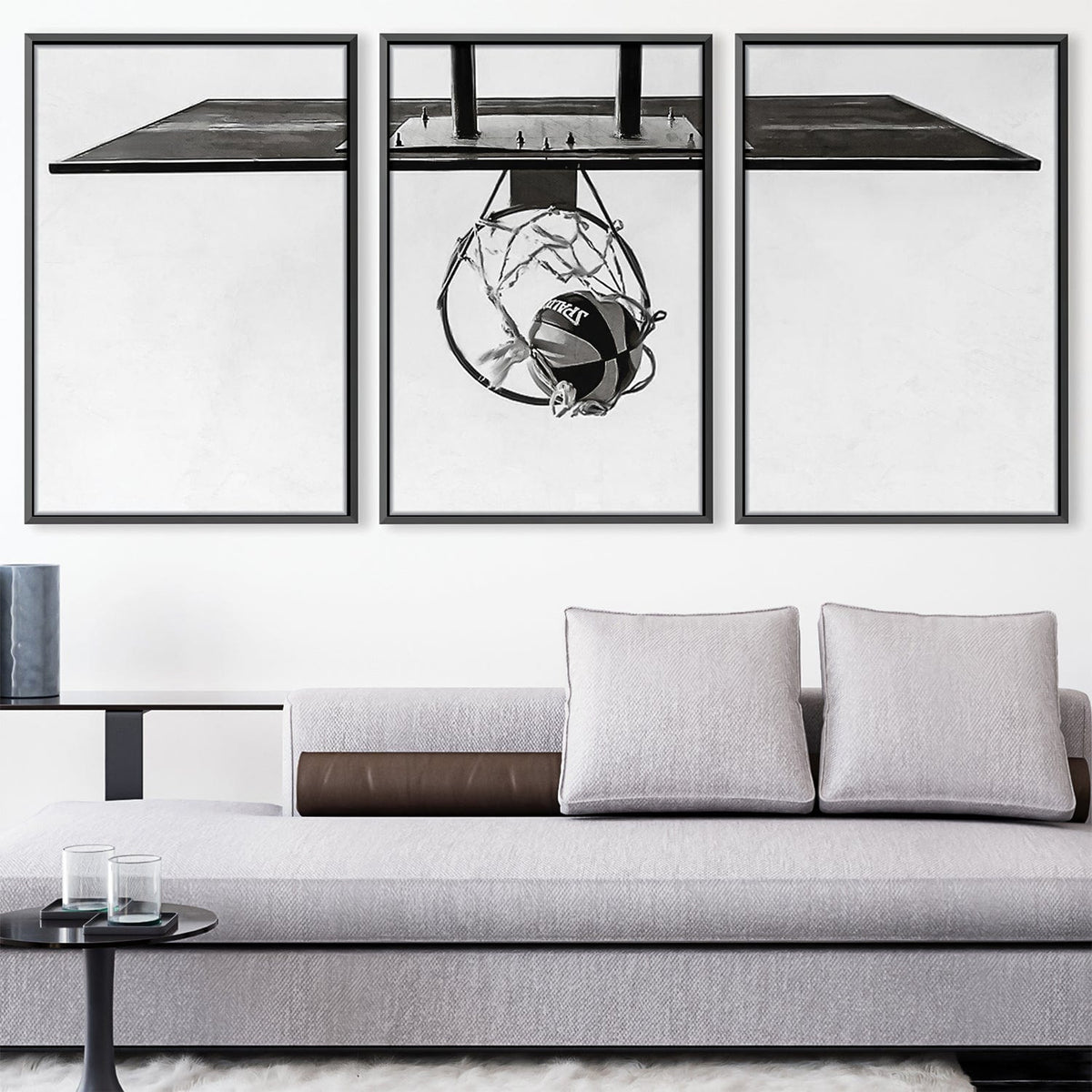 Under the Hoops Canvas Art Clock Canvas