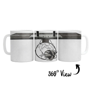 Under the Hoops Mug Mug White Clock Canvas