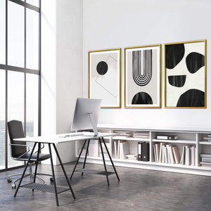 Unique Shapes Canvas Art Clock Canvas