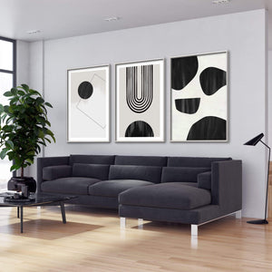 Unique Shapes Canvas Art Clock Canvas