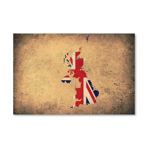 United Kingdom Canvas Art Clock Canvas