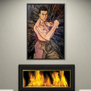 Van Damme Canvas Art 30 x 45cm / Unframed Canvas Print Clock Canvas