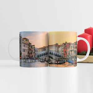 Venice Bridge Mug Mug White Clock Canvas