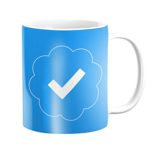 Verified Blue Mug Mug Blue Clock Canvas