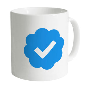 Verified White Mug Mug White Clock Canvas