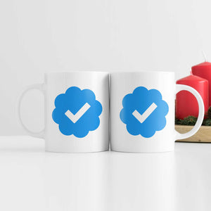 Verified White Mug Mug White Clock Canvas