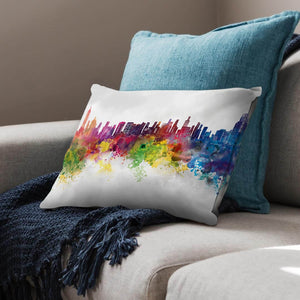 Vibrant City Cushion Cushion Cushion Landscape Clock Canvas