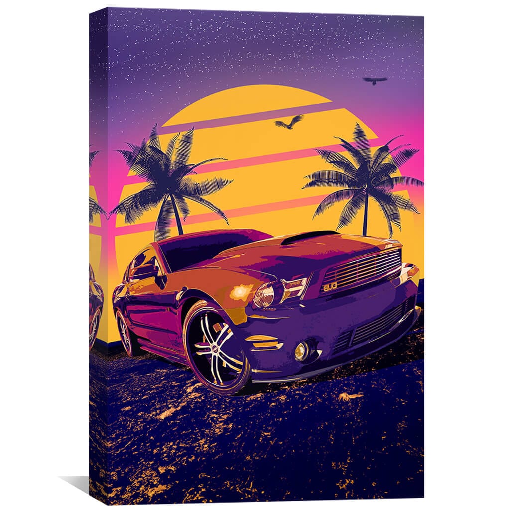 Vice Muscle Canvas Art 30 x 45cm / Unframed Canvas Print Clock Canvas