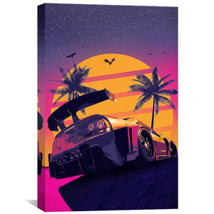 Vice Speed Canvas Art 30 x 45cm / Unframed Canvas Print Clock Canvas