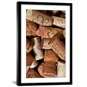 Vino Corks Print Art 30 x 45cm / Unframed Canvas Print Clock Canvas