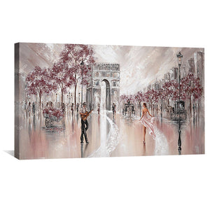 Vintage Flair Paris Canvas Art Clock Canvas