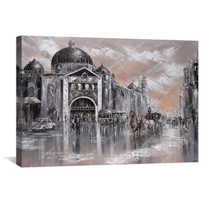 Vintage Flinders Canvas Art Clock Canvas