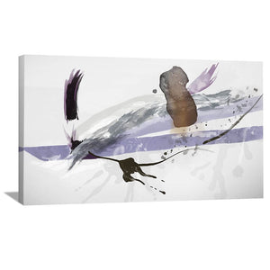 Violet Vision Canvas Art Clock Canvas