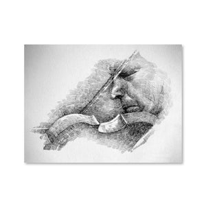 Violinist 600 Canvas Art Clock Canvas