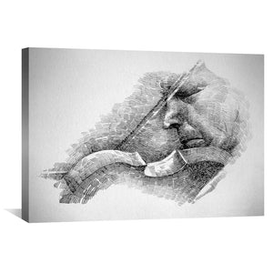 Violinist 600 Canvas Art 45 x 30cm / Unframed Canvas Print Clock Canvas