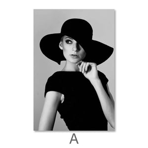 Vogue Woman Canvas Art A / 40 x 50cm / No Board - Canvas Print Only Clock Canvas