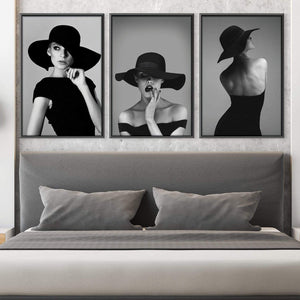 Vogue Woman Canvas Art Clock Canvas