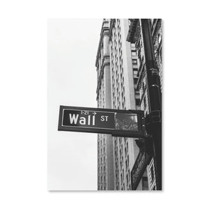 Wall Street Canvas Art Clock Canvas
