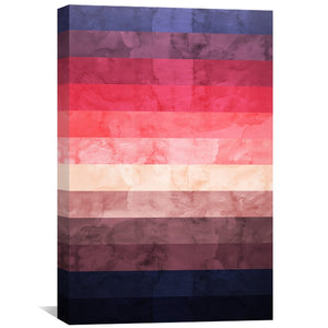 Watercolor Landscape 1 Canvas Art Clock Canvas