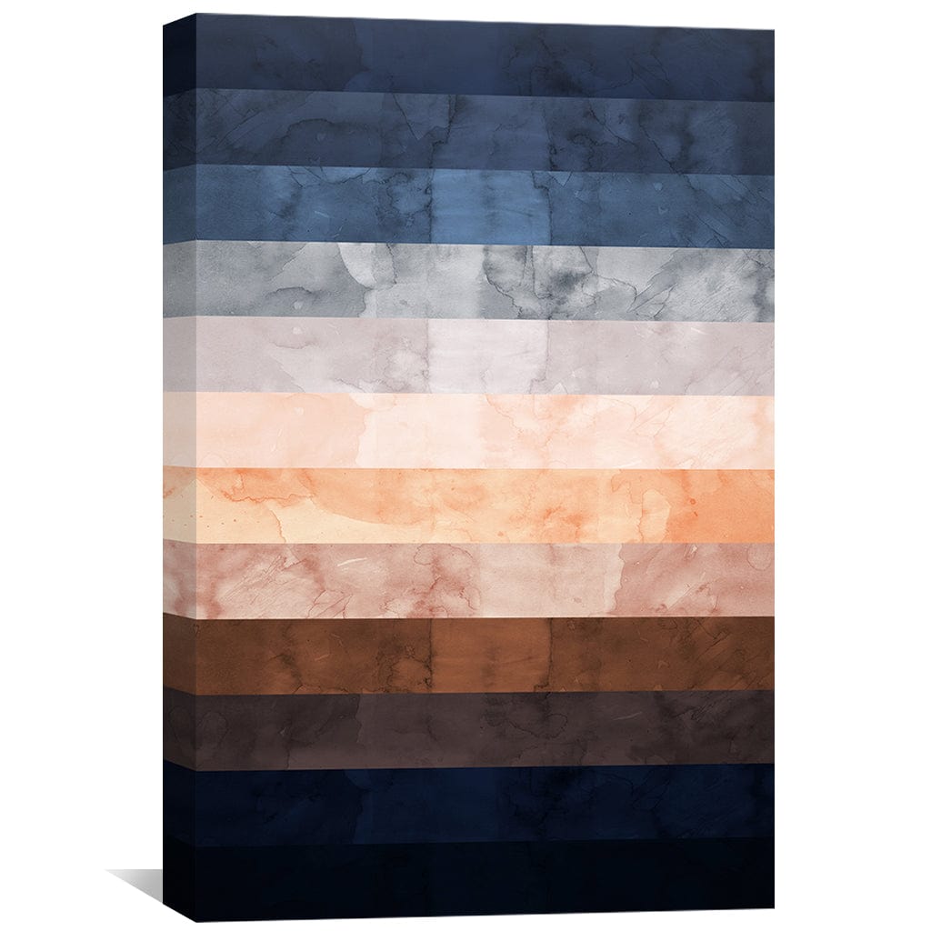 Watercolor Landscape 3 Canvas Art Clock Canvas