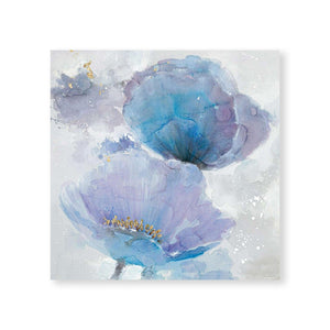 Watercolor Pedal Oil Painting Oil Clock Canvas