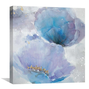 Watercolor Pedal Oil Painting Oil Clock Canvas