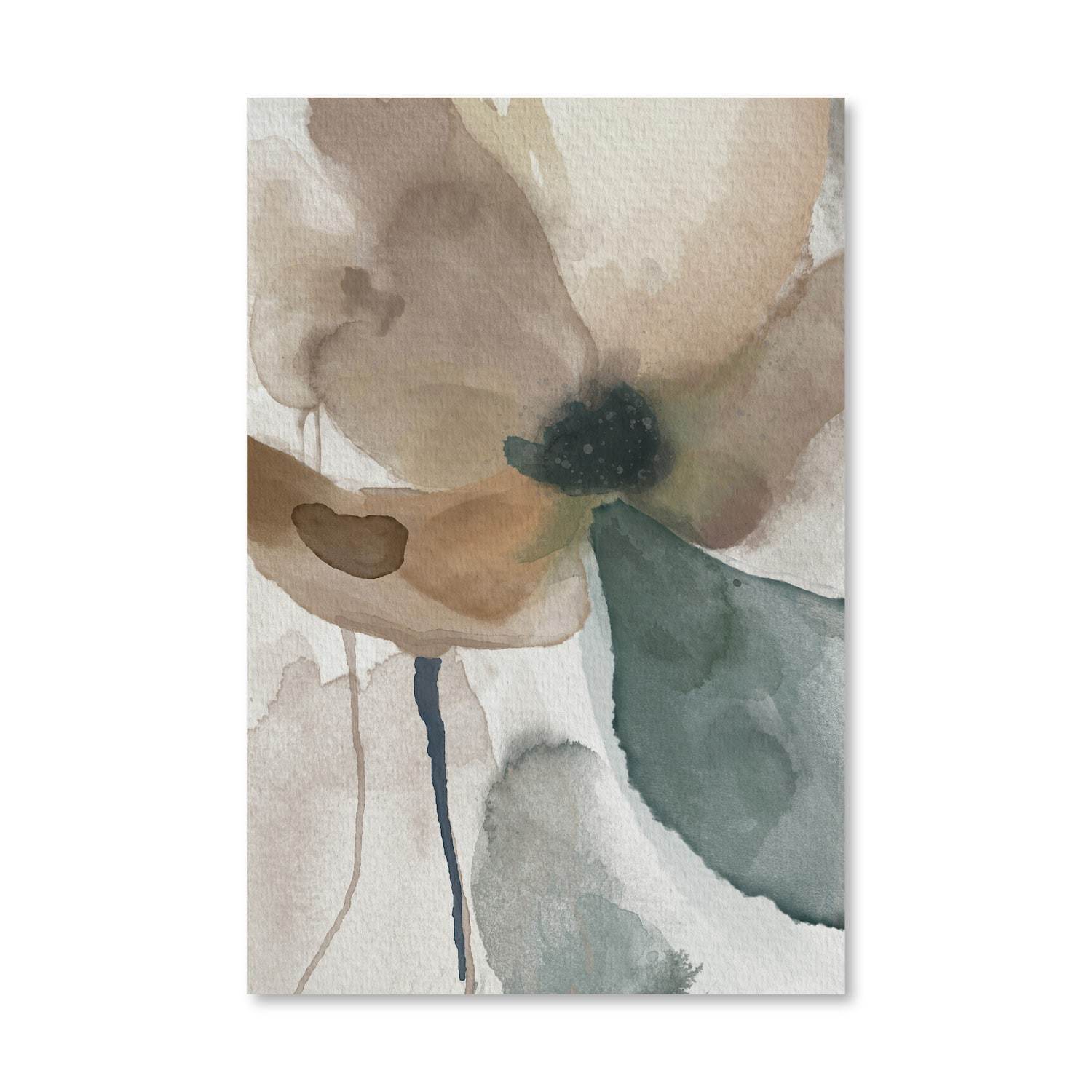 Watercolor Tones Canvas Art Clock Canvas