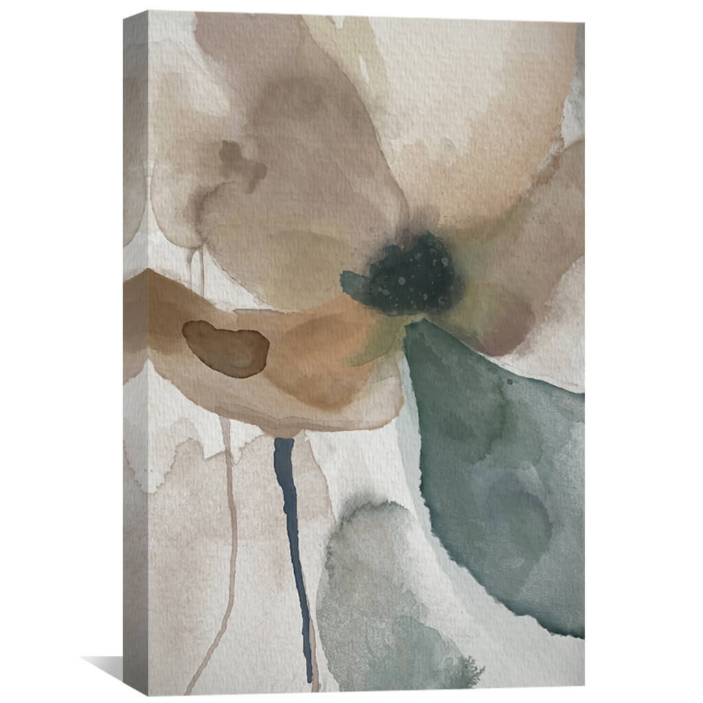Watercolor Tones Canvas Art Clock Canvas