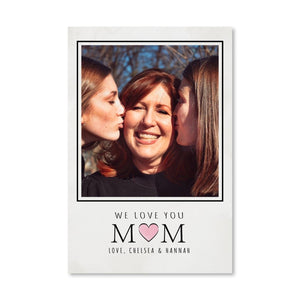 We Love You Mom Canvas Art Clock Canvas
