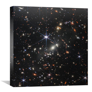 Webb's First Deep Field Canvas Art 30 x 30cm / Unframed Canvas Print Clock Canvas