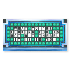 Wheel of Success Canvas Art Clock Canvas