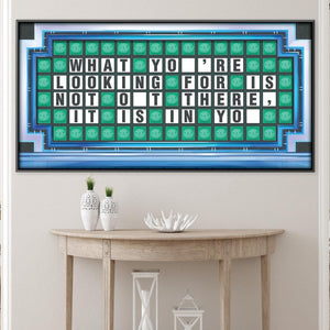 Wheel of Success Canvas Art Clock Canvas