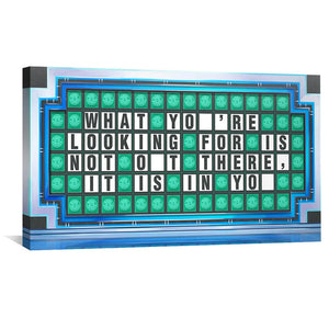 Wheel of Success Canvas Art Clock Canvas