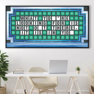 Wheel of Success Clock Canvas