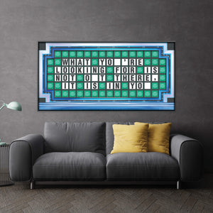 Wheel of Success Clock Canvas