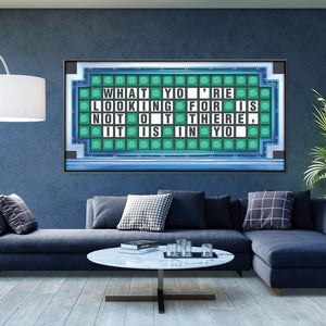 Wheel of Success Clock Canvas