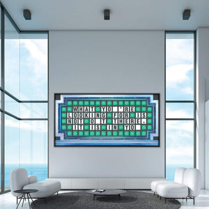 Wheel of Success Clock Canvas