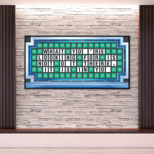 Wheel of Success Clock Canvas