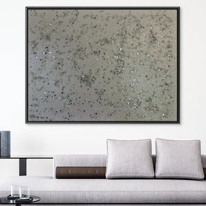 White Glam Canvas Art 45 x 30cm / Unframed Canvas Print Clock Canvas