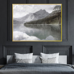 Wild Mountains Canvas Art Clock Canvas