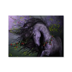 Wild Rose Canvas Art Clock Canvas