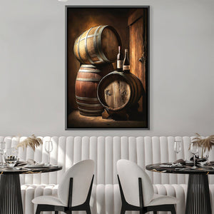 Winery Canvas Art Clock Canvas