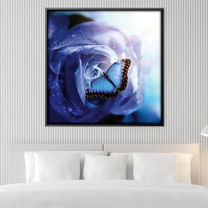 Wings of the Flower Canvas Art Clock Canvas