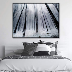 Winter Heights Canvas Art Clock Canvas