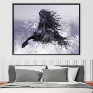 Winter Thunder Canvas Art Clock Canvas