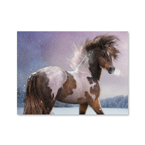 Winters Heart Canvas Art Clock Canvas