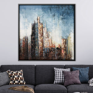 Wonder Oil Painting Oil 30 x 30cm / Oil Painting Clock Canvas